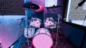 DW drum kit at MIX Recording Studio Los Angeles drum recording