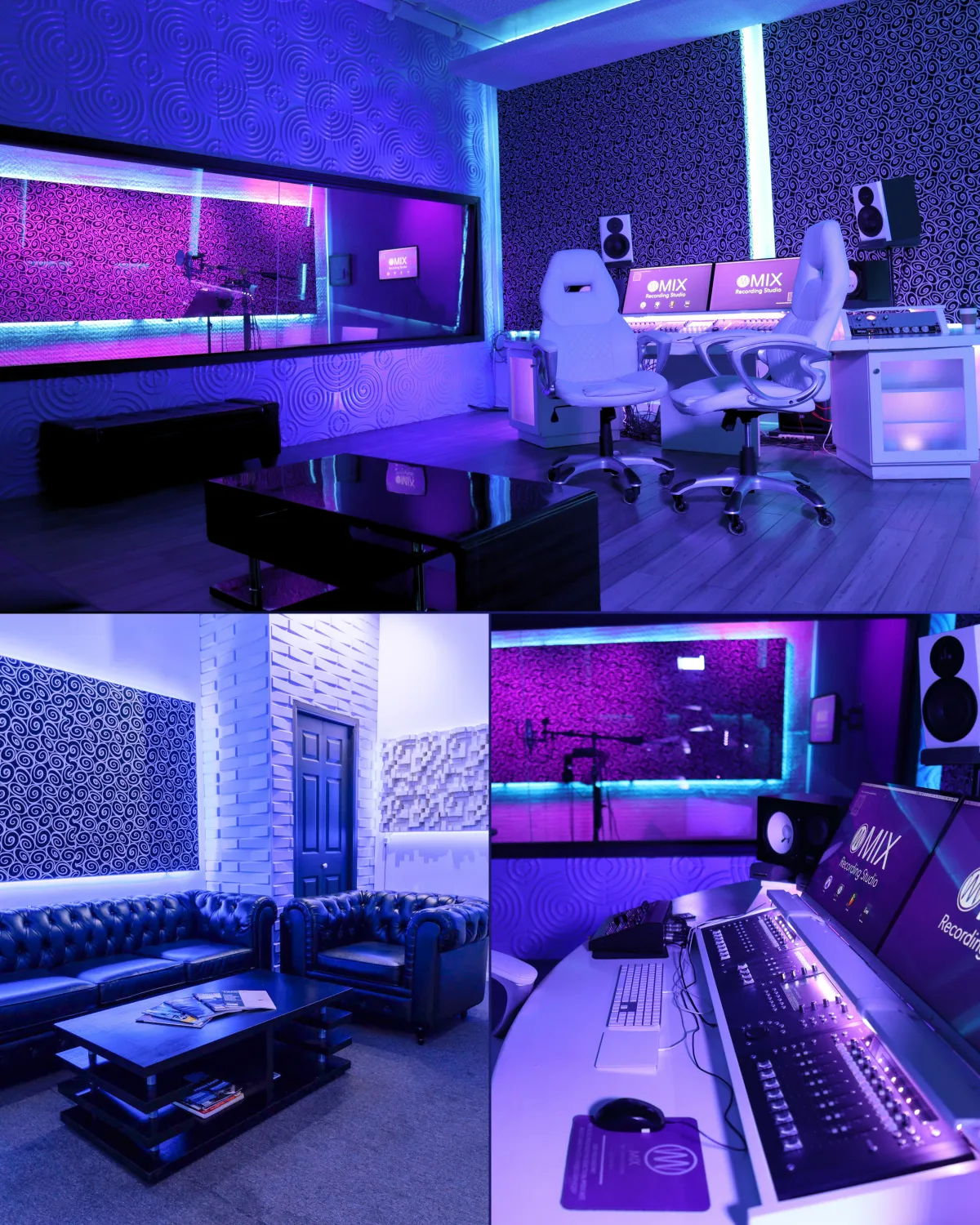 MIX Recording Studio recording booth Los Angeles
